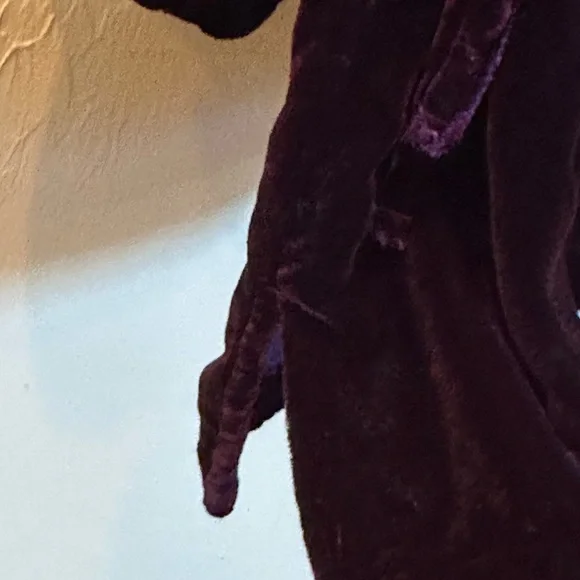 Kleen dark purple velvet top - Picture 6 of 8